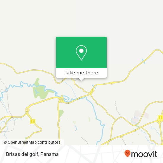 Brisas del golf map