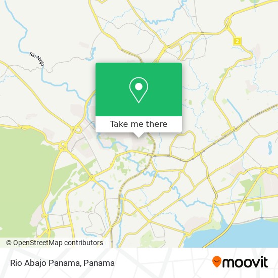 Rio Abajo  Panama map