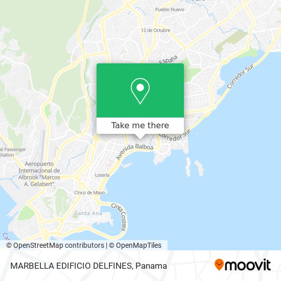 Mapa de MARBELLA EDIFICIO DELFINES