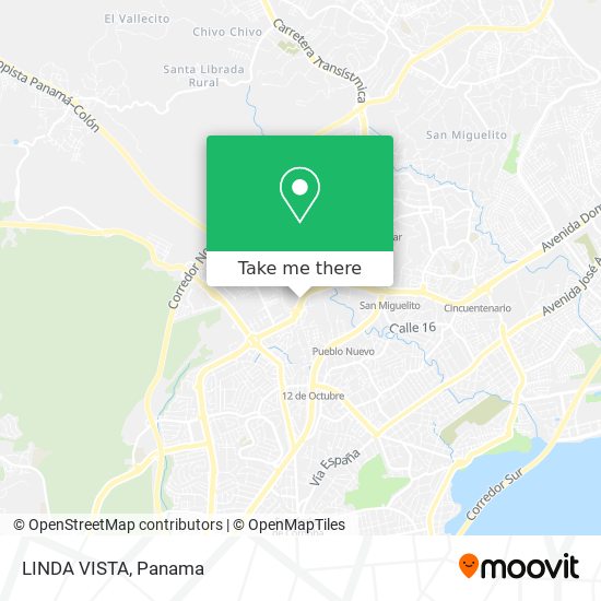 Mapa de LINDA VISTA