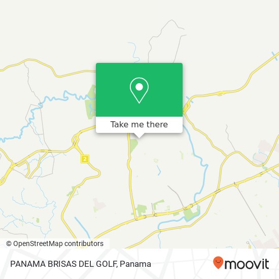PANAMA BRISAS DEL GOLF map
