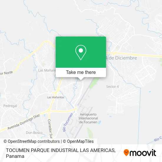Mapa de TOCUMEN  PARQUE INDUSTRIAL LAS AMERICAS
