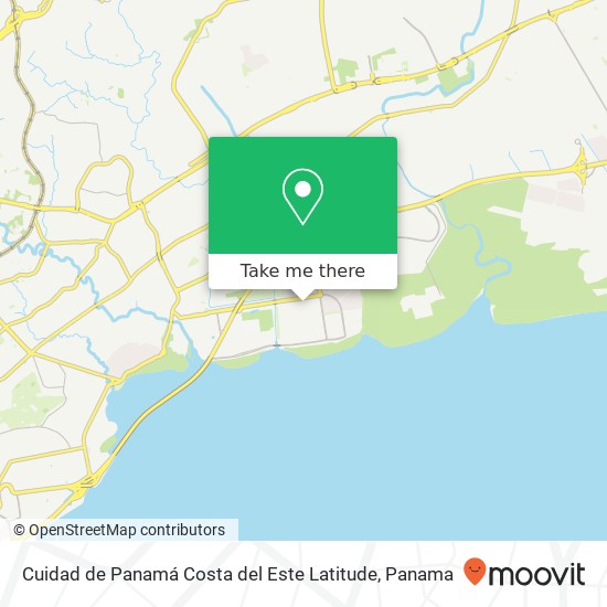 Mapa de Cuidad de Panamá  Costa del Este  Latitude