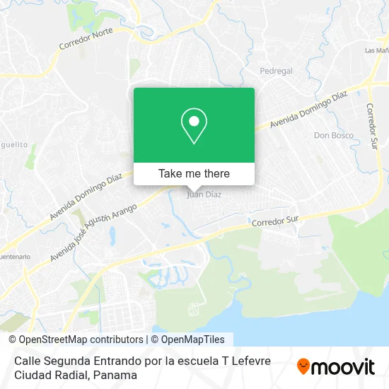 Calle Segunda  Entrando por la escuela T Lefevre  Ciudad Radial map