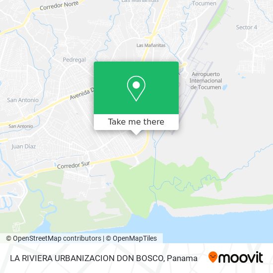 LA RIVIERA  URBANIZACION DON BOSCO map