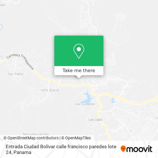 Entrada Ciudad Bolivar  calle francisco paredes  lote 24 map