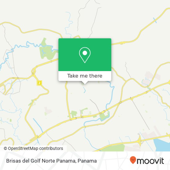 Brisas del Golf Norte  Panama map