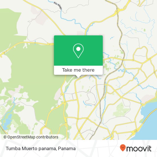 Tumba Muerto  panama map