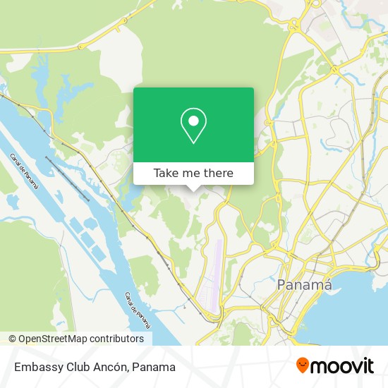 Embassy Club Ancón map