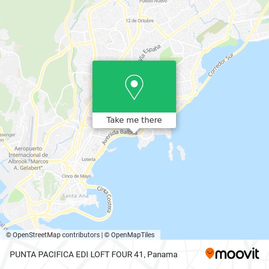 Mapa de PUNTA PACIFICA EDI  LOFT FOUR 41