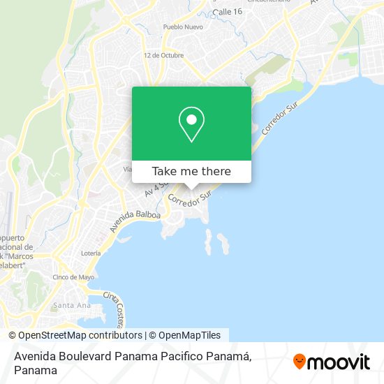 Avenida Boulevard Panama Pacifico  Panamá map