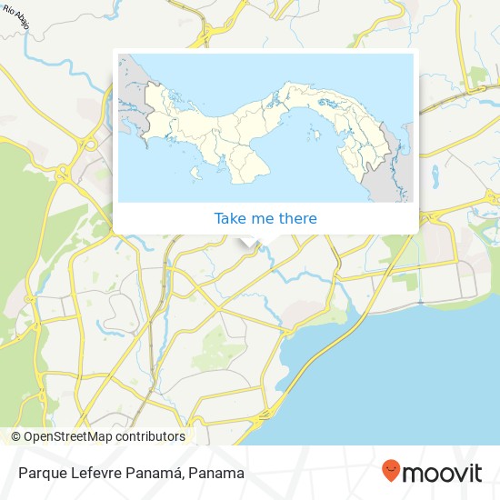 Mapa de Parque Lefevre  Panamá