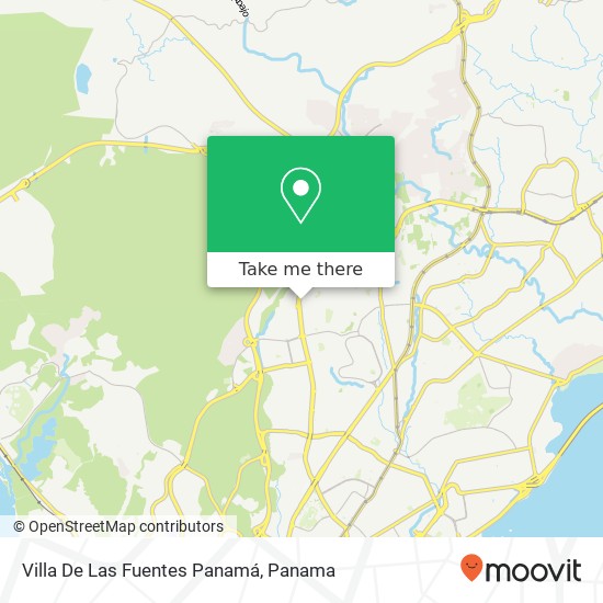 Villa De Las Fuentes  Panamá map