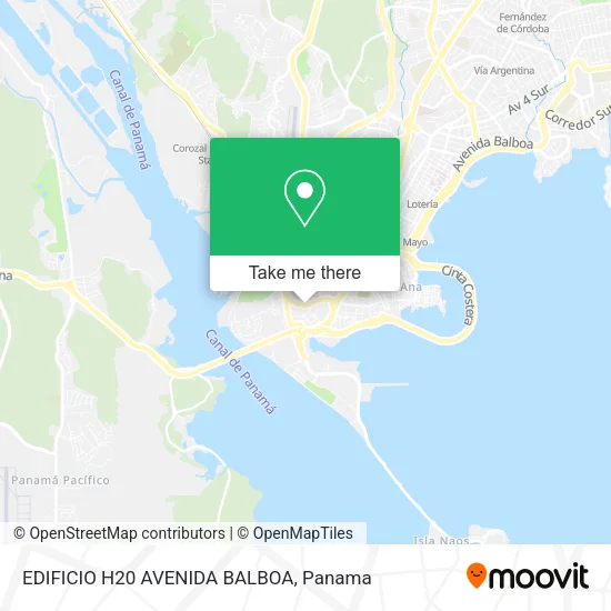 EDIFICIO H20 AVENIDA BALBOA map