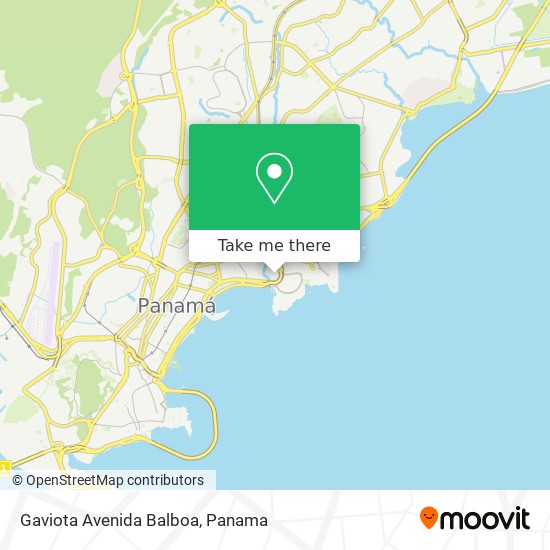 Gaviota Avenida Balboa map