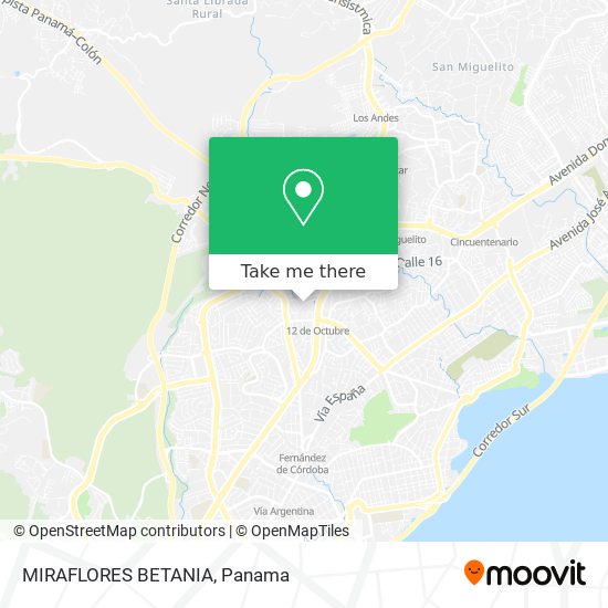 MIRAFLORES BETANIA map