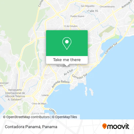 Contadora  Panamá map