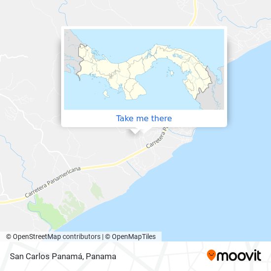 San Carlos  Panamá map