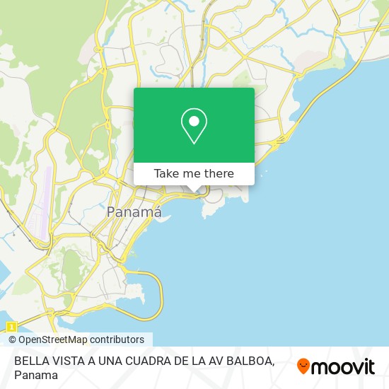 BELLA VISTA  A UNA CUADRA DE LA AV  BALBOA map