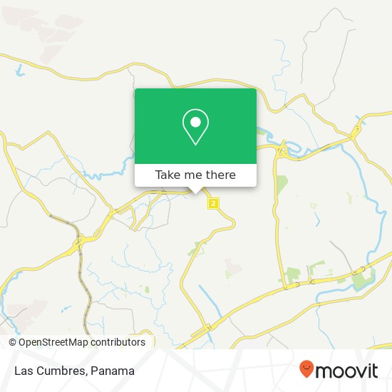 Las Cumbres map