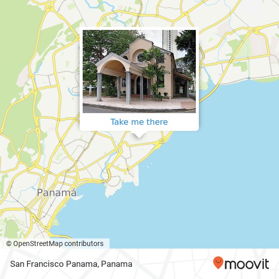 San Francisco  Panama map