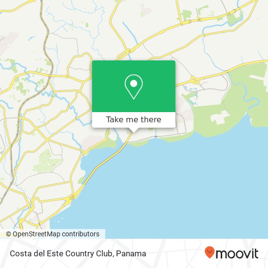 Costa del Este Country Club map