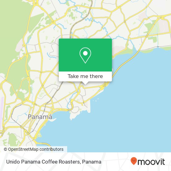 Mapa de Unido Panama Coffee Roasters