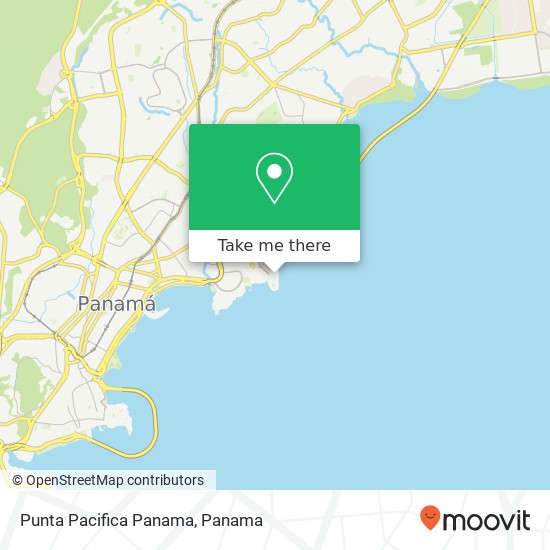 Punta Pacifica  Panama map