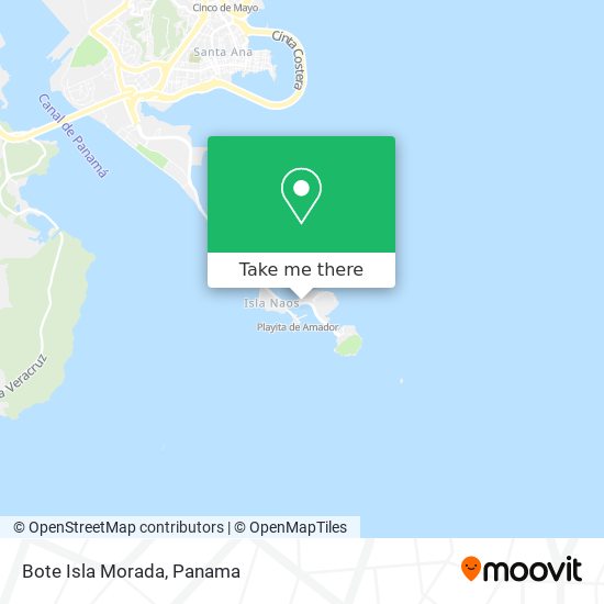 Bote Isla Morada map