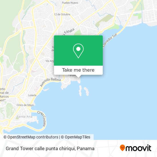 Grand Tower   calle punta chiriqui map