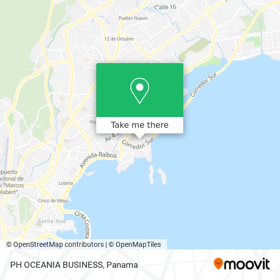 PH OCEANIA BUSINESS map