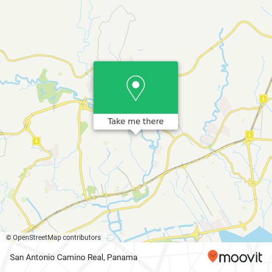 San Antonio  Camino Real map