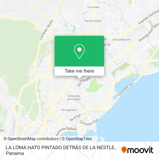 Mapa de LA LOMA  HATO PINTADO DETRÁS DE LA NESTLE