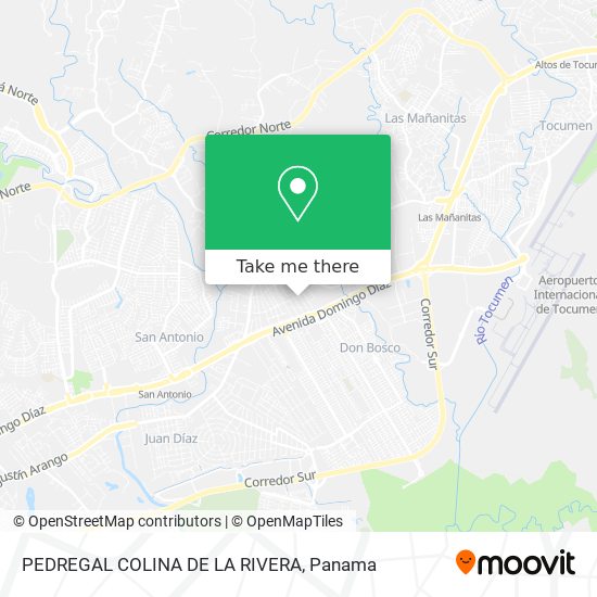 PEDREGAL COLINA DE LA RIVERA map