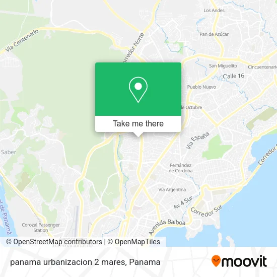 panama  urbanizacion 2 mares map