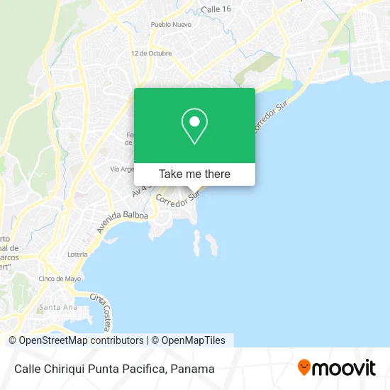 Calle Chiriqui  Punta Pacifica map