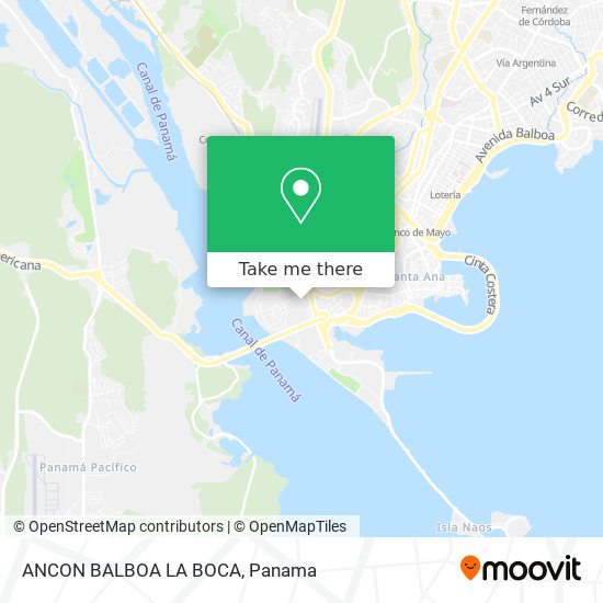 ANCON   BALBOA   LA BOCA map