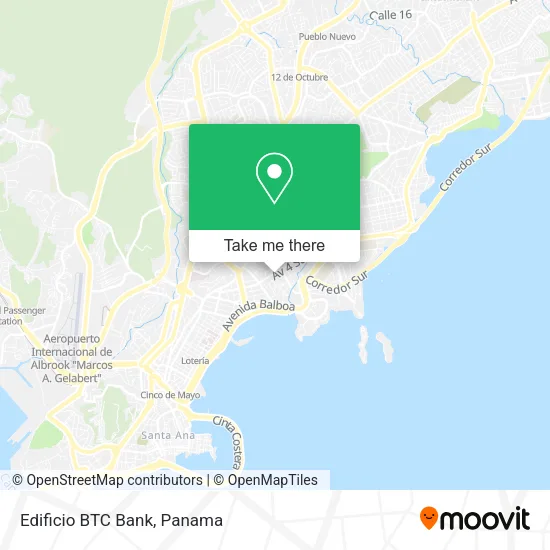 Edificio BTC Bank map
