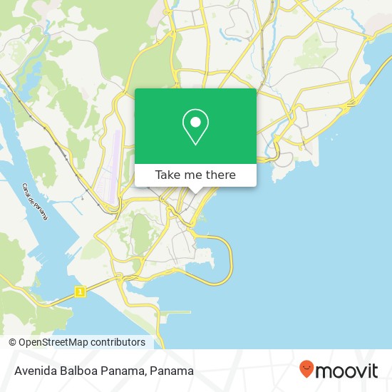 Avenida Balboa  Panama map