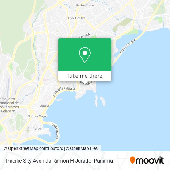 Pacific Sky Avenida Ramon H Jurado map