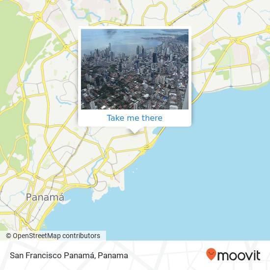 San Francisco  Panamá map