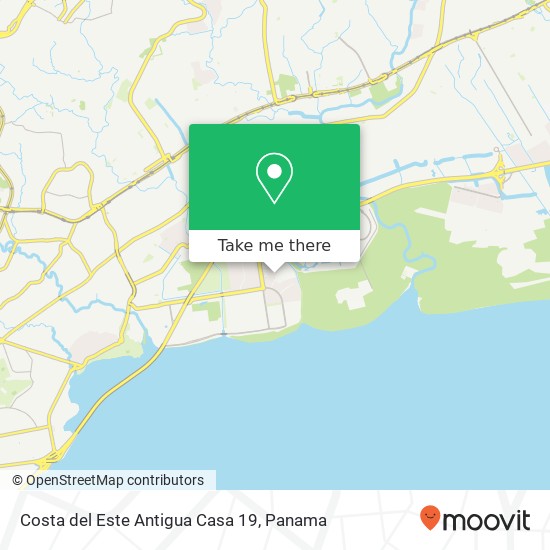 Costa del Este Antigua Casa 19 map