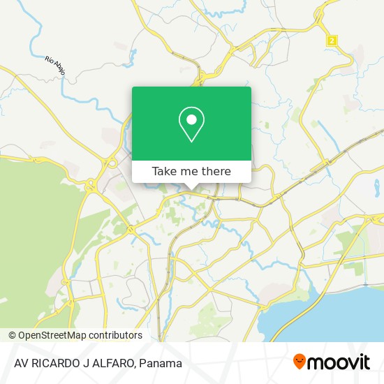 AV RICARDO J  ALFARO map