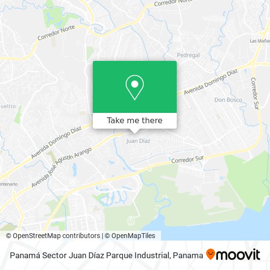 Panamá  Sector Juan Díaz  Parque Industrial map