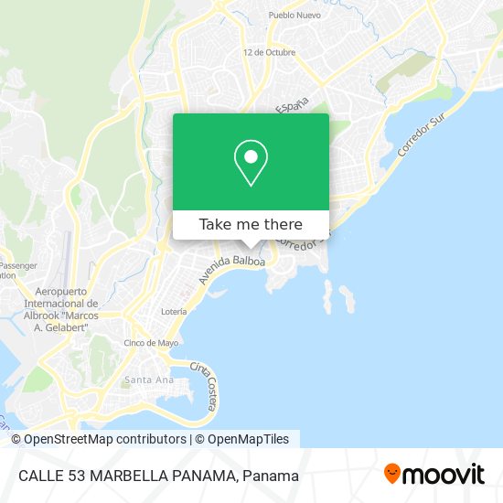 CALLE 53 MARBELLA PANAMA map