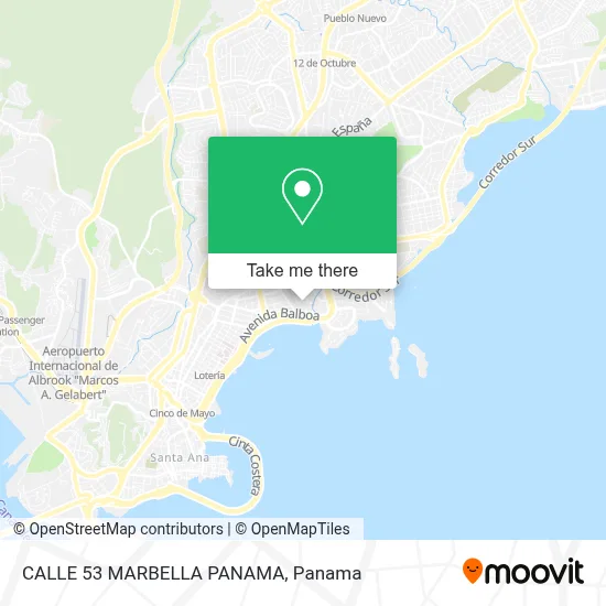CALLE 53 MARBELLA PANAMA map