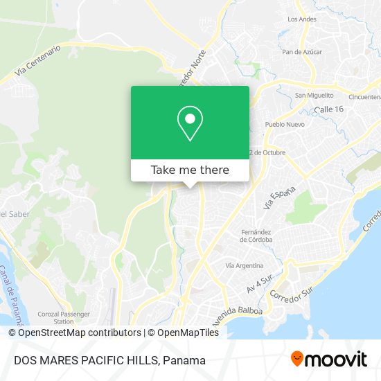 DOS MARES  PACIFIC HILLS map