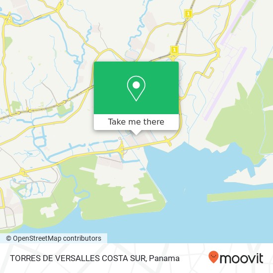 TORRES DE VERSALLES  COSTA SUR map