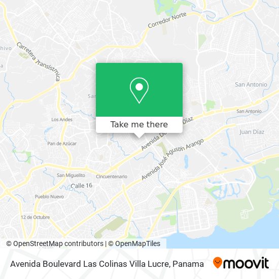 Avenida Boulevard Las Colinas Villa Lucre map