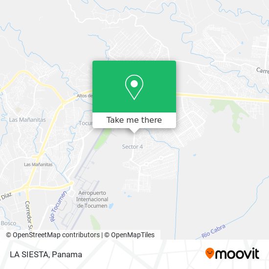 LA SIESTA map